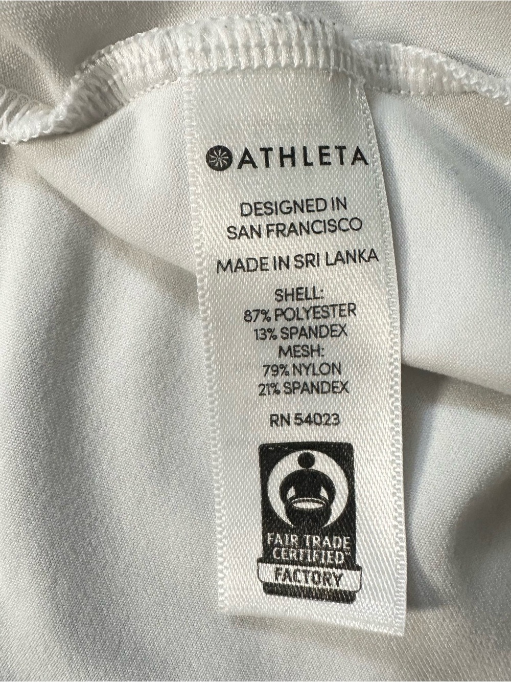 Athleta Chi Mesh Racerback Active Tank Top White Size Medium Petite - Picture 12 of 12